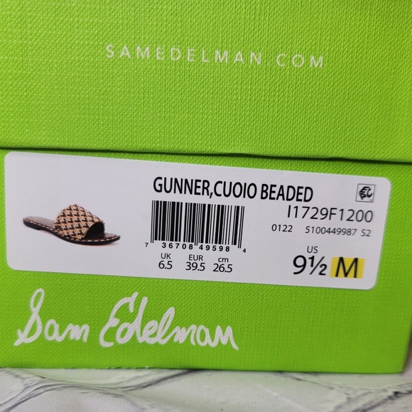 Sam Edelman Gunner Cuoio Beaded 9.5 M Brown - Picture 4 of 5